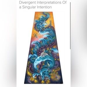 EUC Signed Christopher Creath Painting Print on Wood Panel